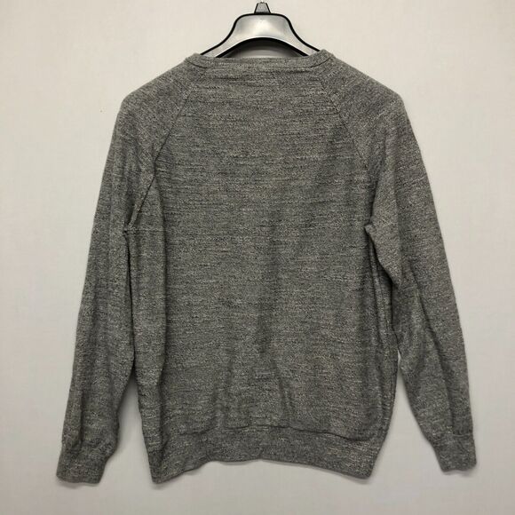 J. Crew Men Long Sleeve Crew Neck Cotton Knit Sweater Size Large Gray B253 -11 - Picture 12 of 14